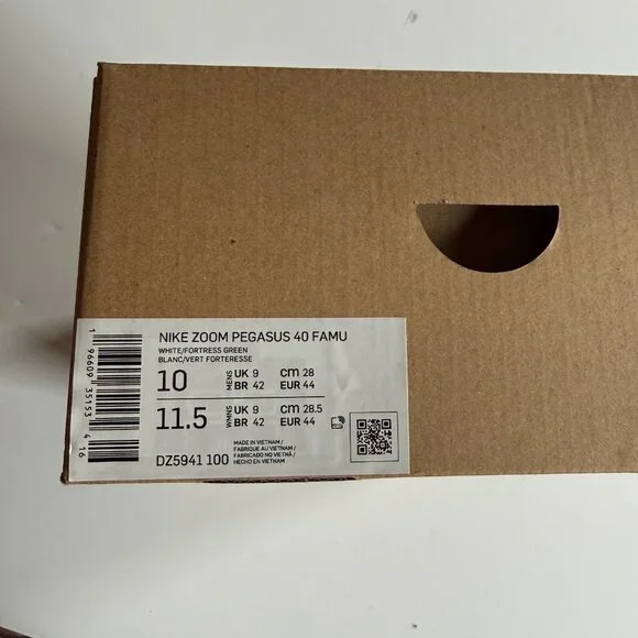 NIKE Air Zoom Pegasus 40 FAMU Running Shoe - Florida A&M University - Men's 10 - Picture 8 of 9